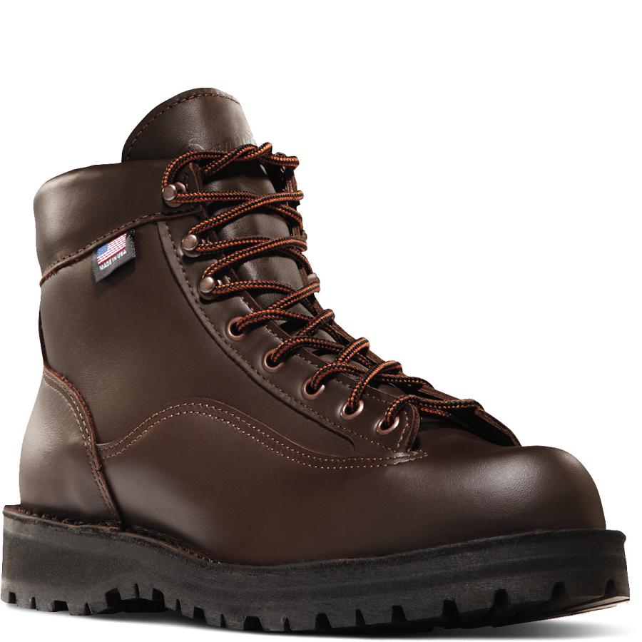 Coffee Women's Danner Explorer All-Leather Hiking Boots | NZ4452IS