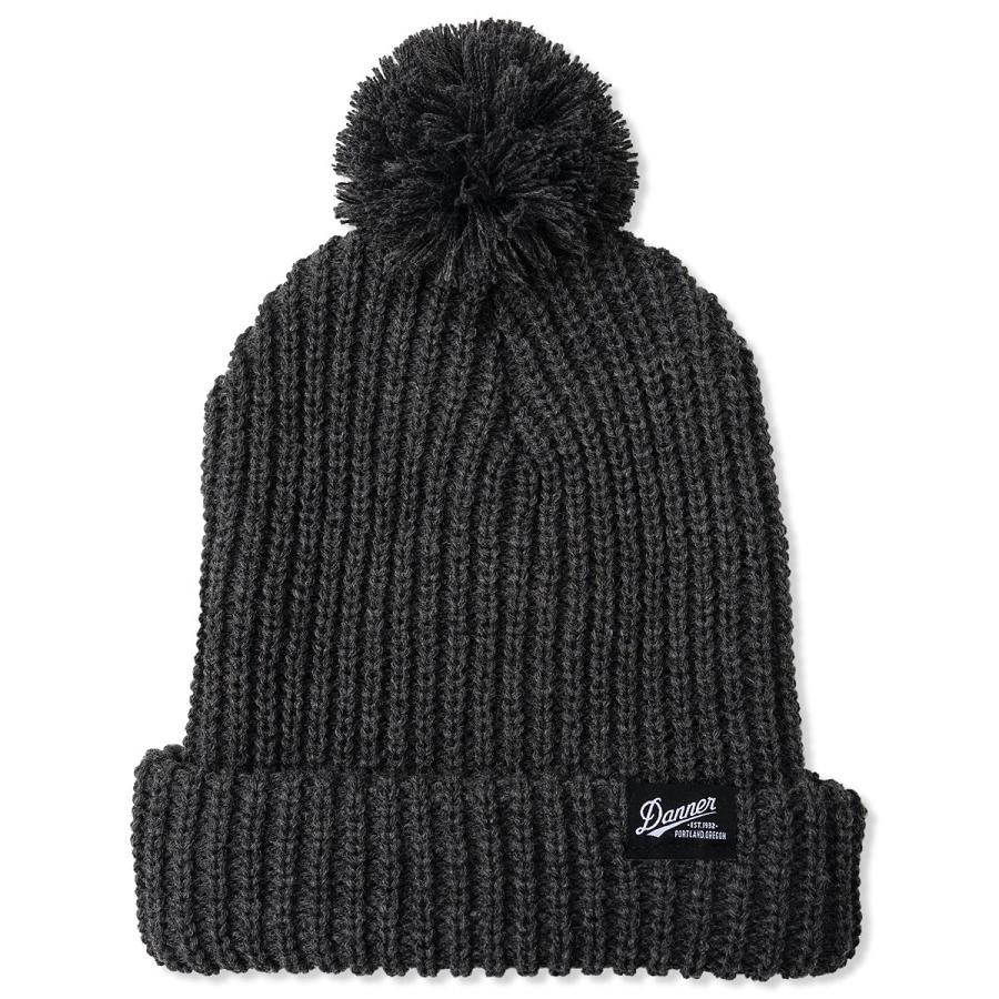 Dark Grey Men\'s Danner Classic Pom Beanie Hats | NZ5010SO