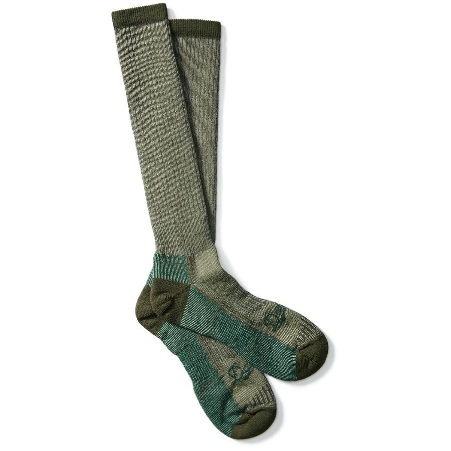 Green Men\'s Danner Merino Midweight Hunting Socks Over Calf Socks | NZ4960SO