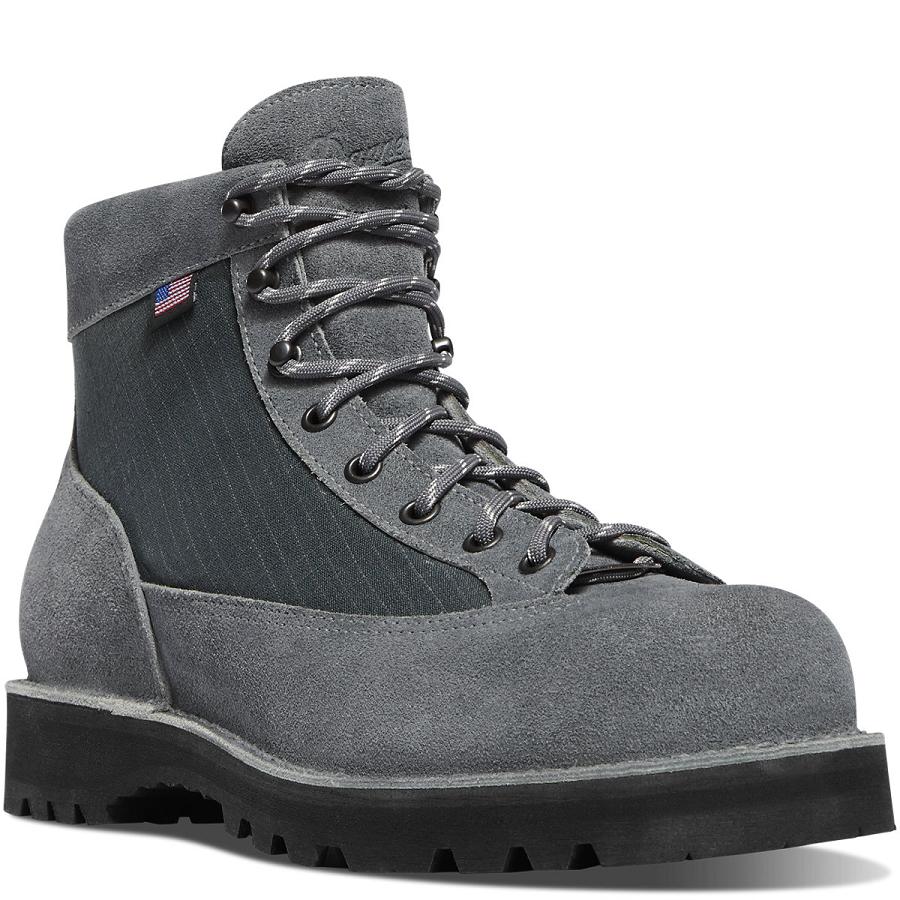 Grey Men's Danner Light Work Boots | NZ4912PQ