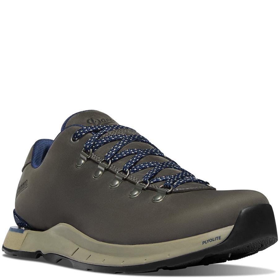 Grey Men's Danner Mountain Overlook Hiking Shoes | NZ4785SO