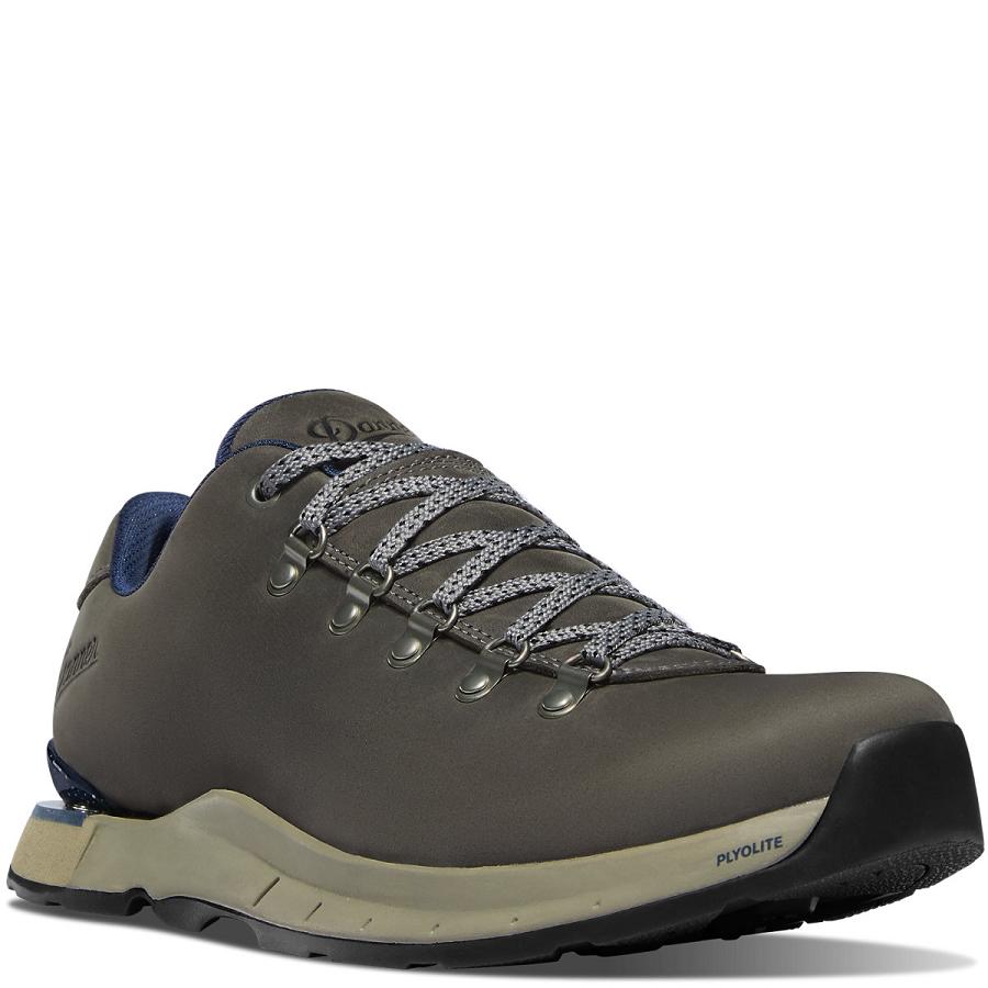 Grey Men's Danner Mountain Overlook Hiking Shoes | NZ4785SO