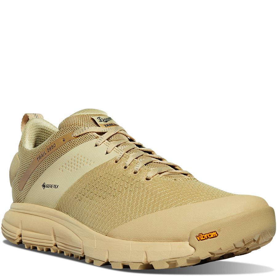 Khaki Men's Danner Trail 2650 Mesh GTX Shoes | NZ4684OR