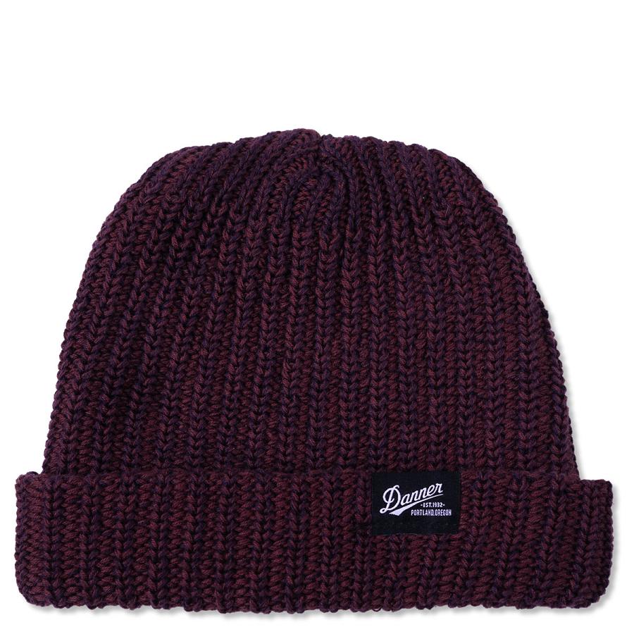 Navy / Burgundy Men\'s Danner Watch Cap Hats | NZ5008FM