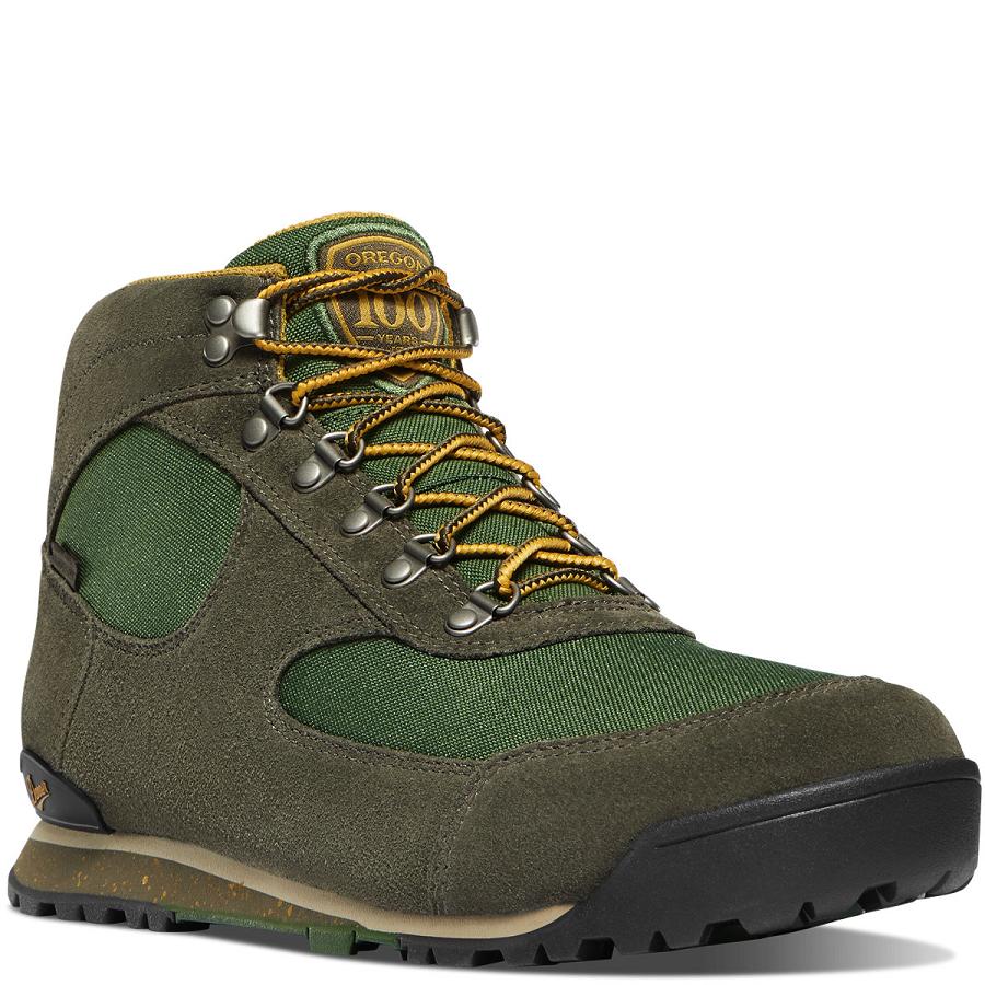 Olive Men's Danner Jag OR State Parks Centennial Hiking Boots | NZ4812PQ