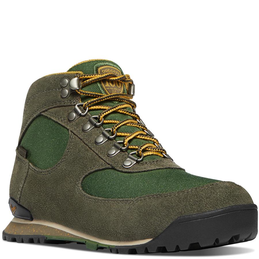 Olive Women's Danner Jag Hiking Boots | NZ4422AP