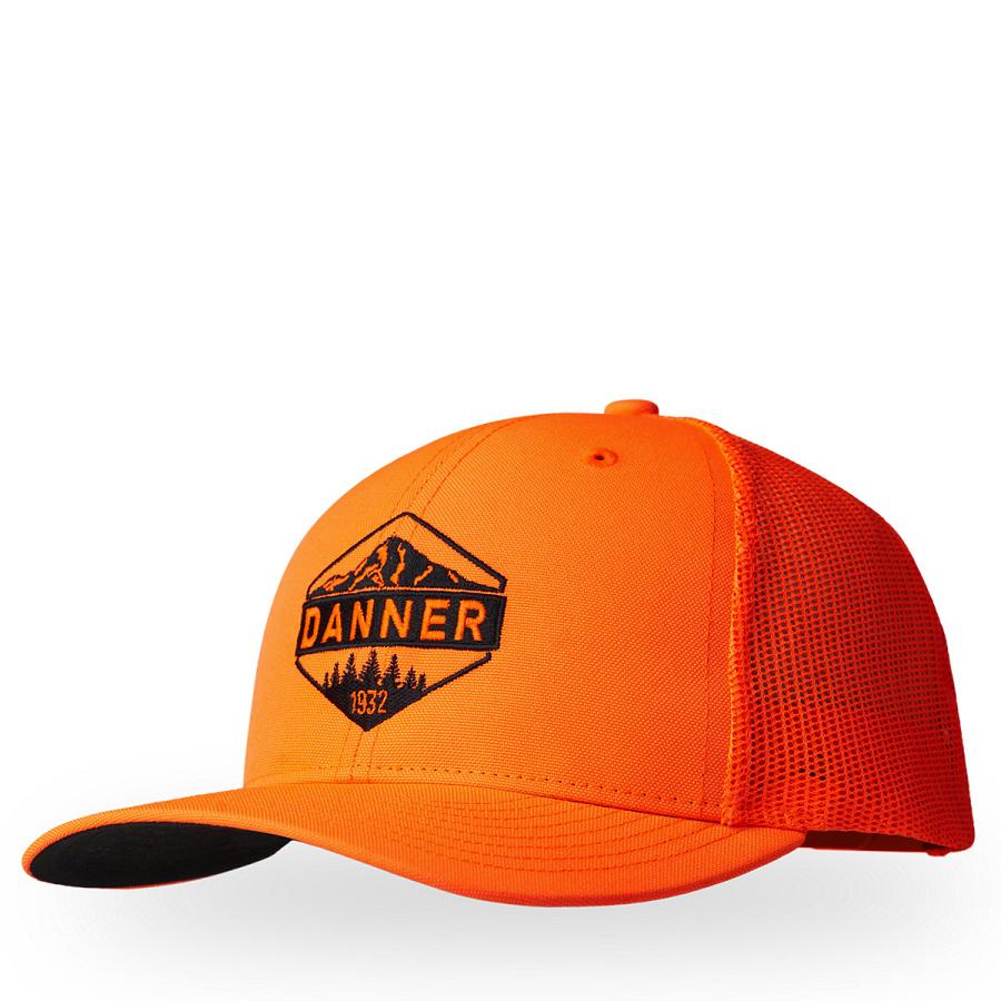 Orange Men\'s Danner Trucker Cap Hats | NZ4996QZ