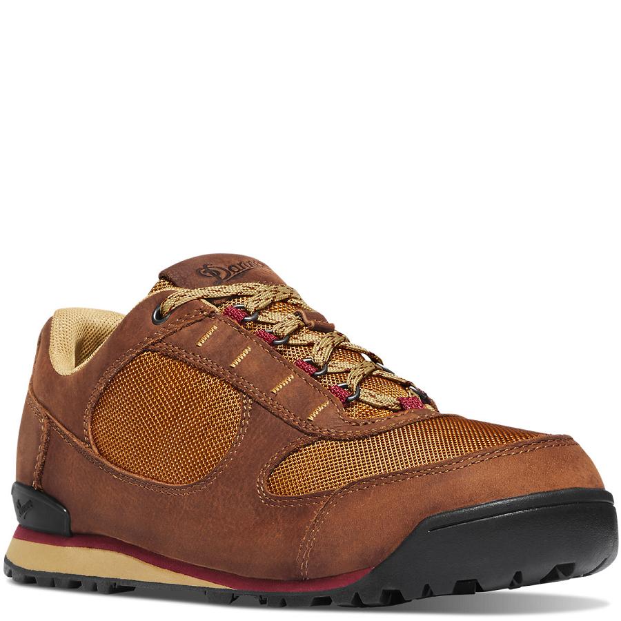 Red Men's Danner Jag Low Hiking Shoes | NZ4775GL